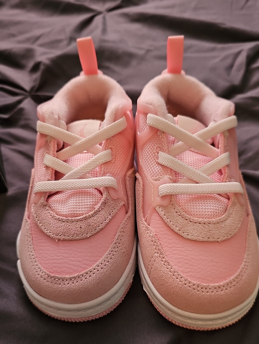 Jordan Kids Pink Lace-Up Sneakers